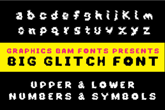 Big Glitch: A Bold Display Font for Your Brand