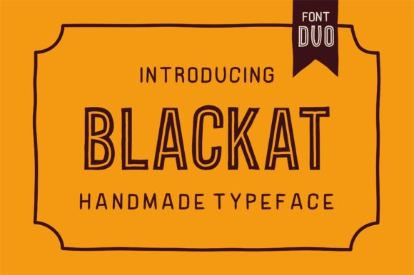 Blackat: A Modern Display Font for Web Design