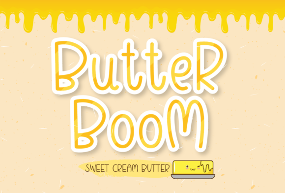 Butter Boom: A Sweet & Playful Display Font for Joyful Campaign Designs