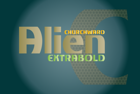 Churchward Alien: A Bold Display Font for Marketers