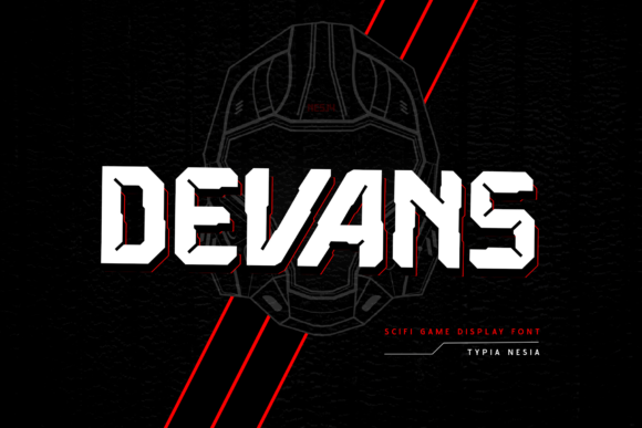 Devans: A Futuristic Display Font for Bold Branding