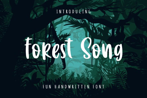 Forest Song: A Crafter’s Best Friend in Display Fonts
