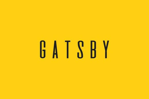 Gatsby: A Minimal Display Font for Scroll-Stopping Visuals