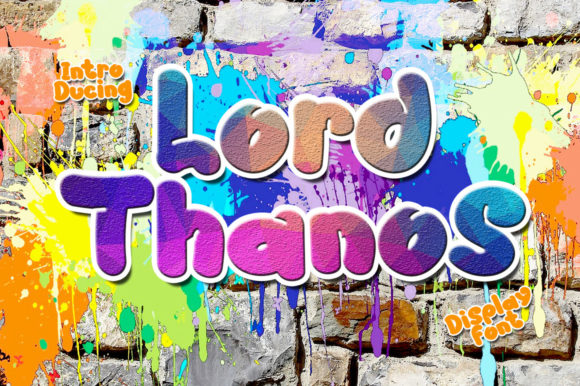 Lord Thanos Font: Bringing Fun and Professionalism to Your Brand