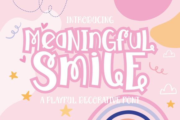 Meaningful Smile: A Whimsical Display Font for Crafters & Sellers