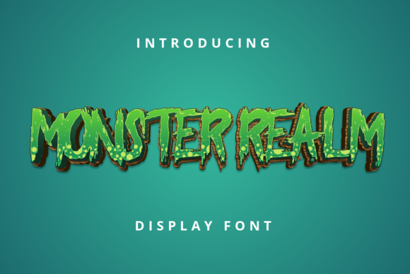 Monster Realm: A Bold Display Font for Impactful Web Design