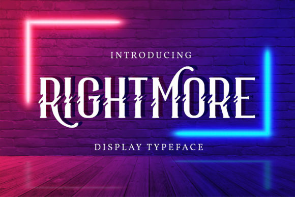 Rightmore: A Retro Display Font for Editorial Design