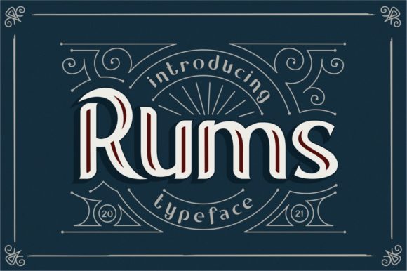 Rums: A Bold Display Font for Modern Web and Digital Design