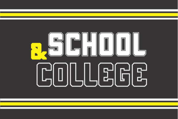 School and College: A Bold Display Font for Business