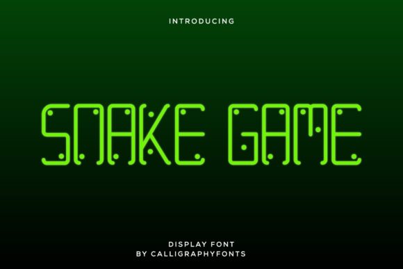 Snake Game: A Futuristic Display Font for Modern Editorial Design