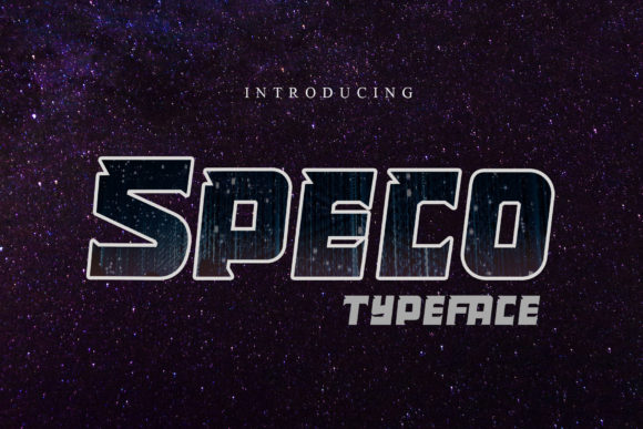 Speco: A Bold Robotic Display Font for Makers