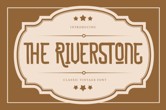 The Riverstone: A Vintage Display Font for Modern Web Design