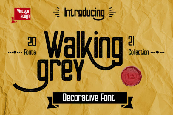 Walking Grey: A Stylish Display Font for Modern Web Design