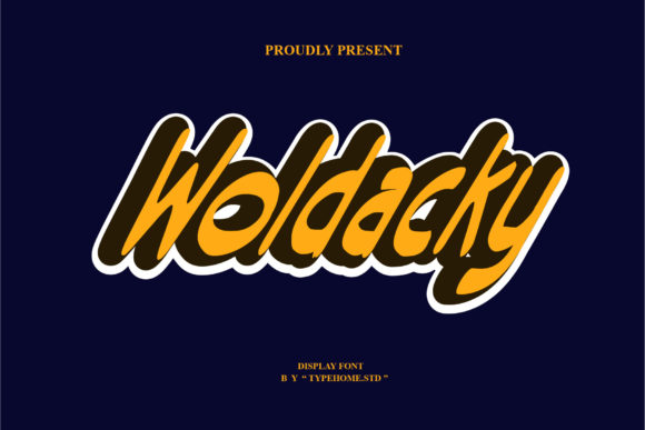 Woldacky: A Fierce Display Font for Bold Brand Identities